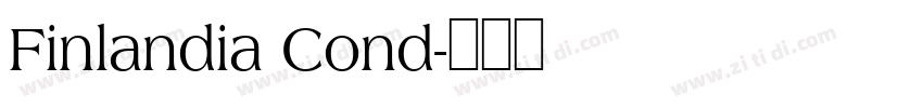 Finlandia Cond字体转换
